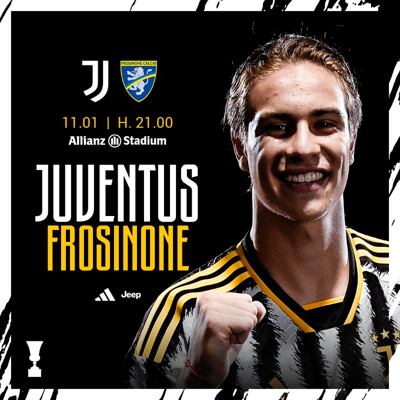 JuventusFC on X: "E ora vi aspettiamo a casa per il prossimo impegno di  Coppa Italia 🔜 🗓️ 11 gennaio alle ore 21:00 🆚 Frosinone Biglietti in  vendita 🎟️" / X