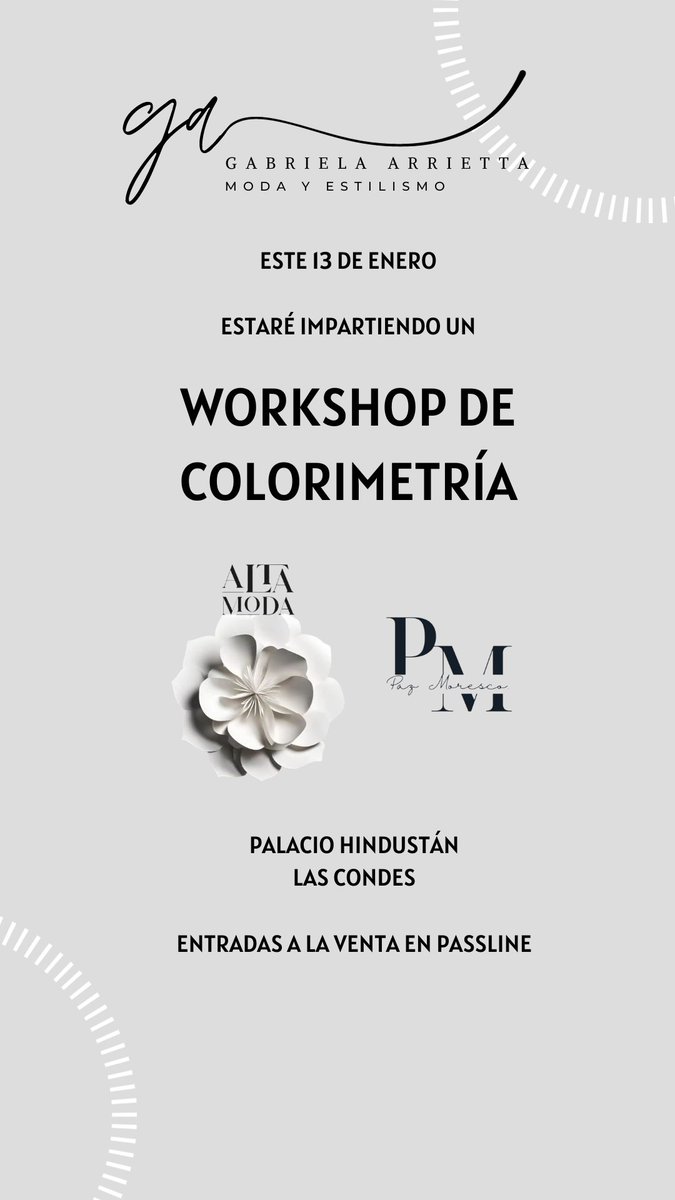 GabyArrietta's tweet photo. Estilismo, Moda y Color.

No te lo puedes perder ✨️✨️✨️

Entradas a la venta en Passline

https://t.co/oDEn9pf3rz https://t.co/CUidsHYPxa
