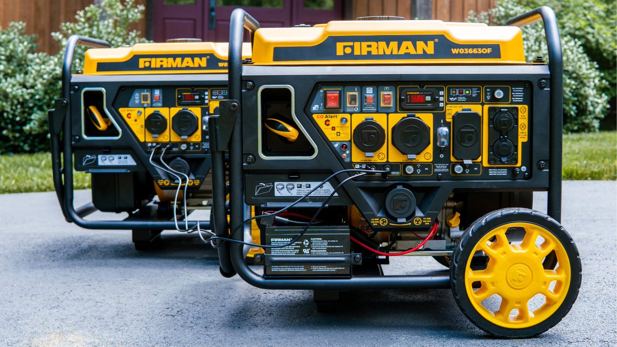FIRMANPower's tweet photo. Never worry about power outages again!

The FIRMAN 4500w remote start inverter generator provides reliable power that lasts longer. With a 6-gallon tank &amp; runtime of up to 22 hours, this generator is perfect for all your power needs.

https://t.co/JF07UPalqs

#PowerWhenYouNeedIt https://t.co/uUnGI6OiPx