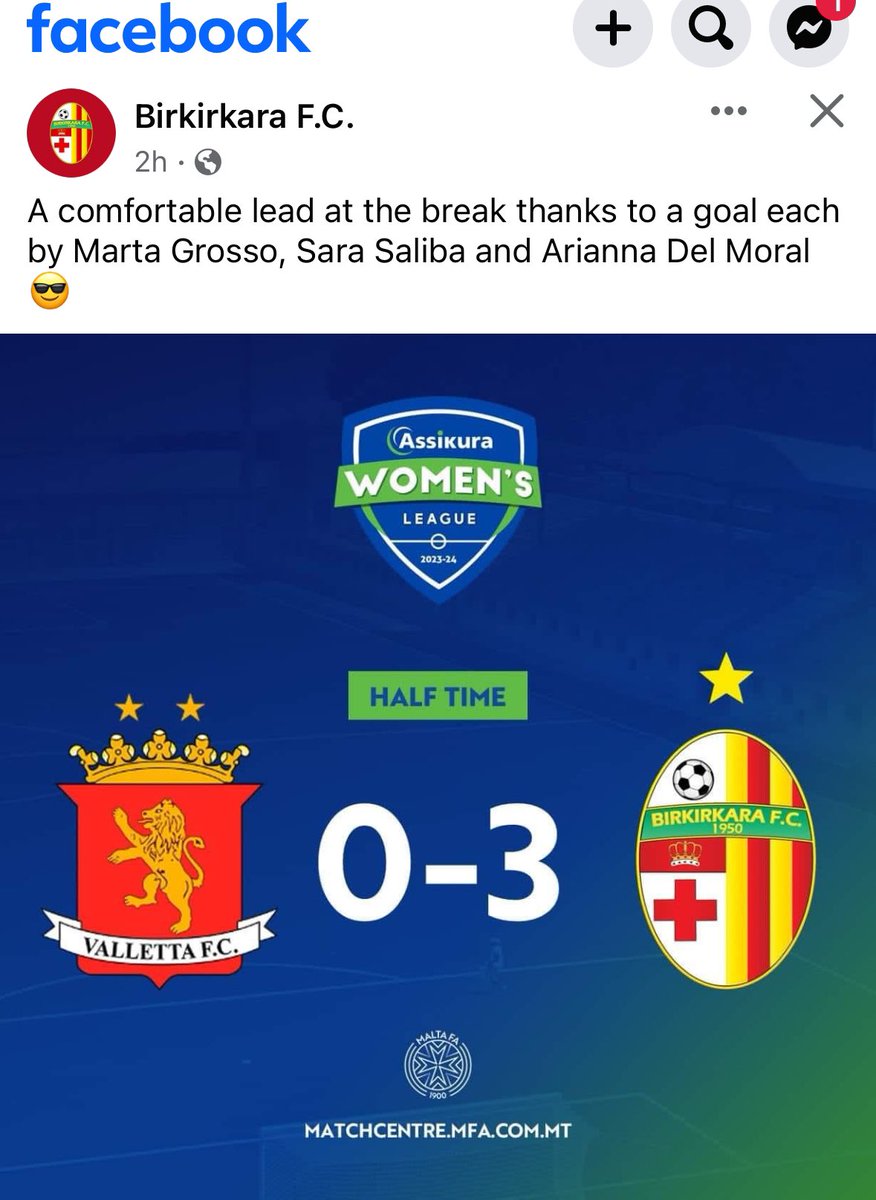 Rafa70's tweet photo. @notivinotinto_1 La flaca sigue anotando en Birkikara ya van 8 en la liga + 2 en la Woman’s super cup de Malta https://t.co/Kd5AP4O1eh