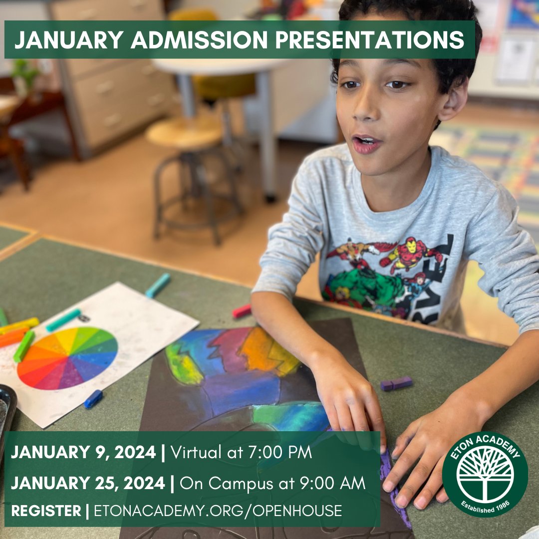 TheEtonAcademy's tweet image. Learn more about Eton Academy and how we can move your student forward in their learning goals! Visit etonacademy.org/openhouse to register today.
.
.
.
#EtonAcademy #EtonApproach #IndividualizedLearning