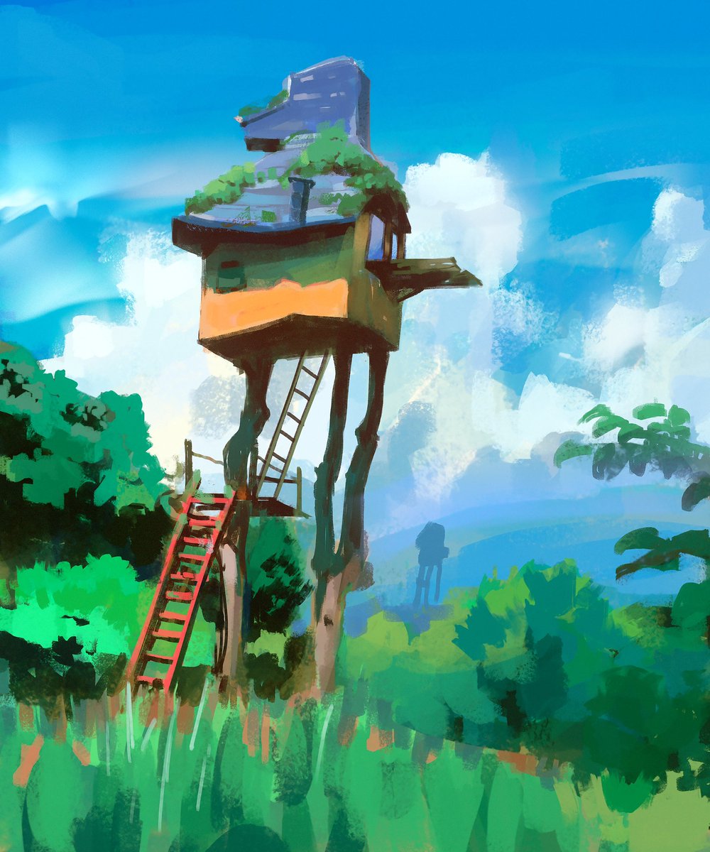 aaaronAV's tweet photo. Baba yaga house https://t.co/hF8ooMzcDU