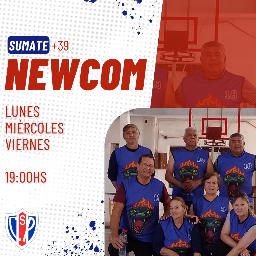 PrensaCSP's tweet photo. • 𝗡𝗘𝗪𝗖𝗢𝗠🏐
Si tenés 39 años o mas y querés hacer un deporte de forma recreativa o competitiva sumate a 𝗟𝗼𝘀 𝗬𝗮𝗿𝘂𝘀 y practica Newcom
📅Lunes, miércoles y viernes  19hs
📌Sede del club, calle Alt. Brown
📲Contacto: 3445 459511
3445 457990
3445 654787
#VamosPeña🔴⚪🔵 https://t.co/Puvr15Ixwf
