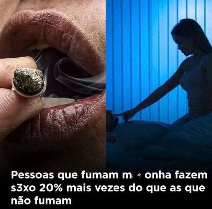 É que fumar maconha da tesão