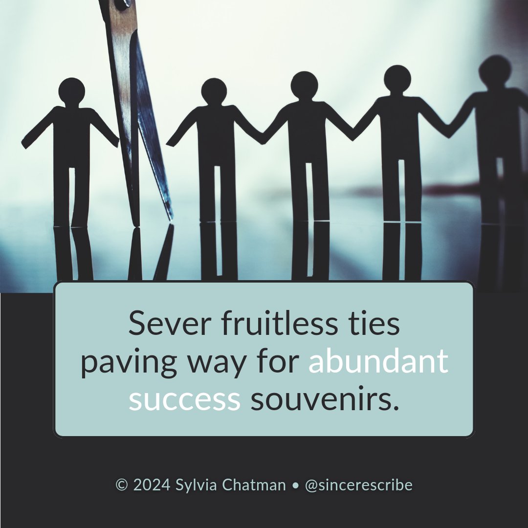 sincerescribe's tweet photo. Sever fruitless ties
paving way for abundant
success souvenirs.

© 2024 Sylvia Chatman a.k.a. Sincere Scribe™

#sever #vss365 #pave #souvenir #vsspoem #haiku https://t.co/IRYKhUFOfS
