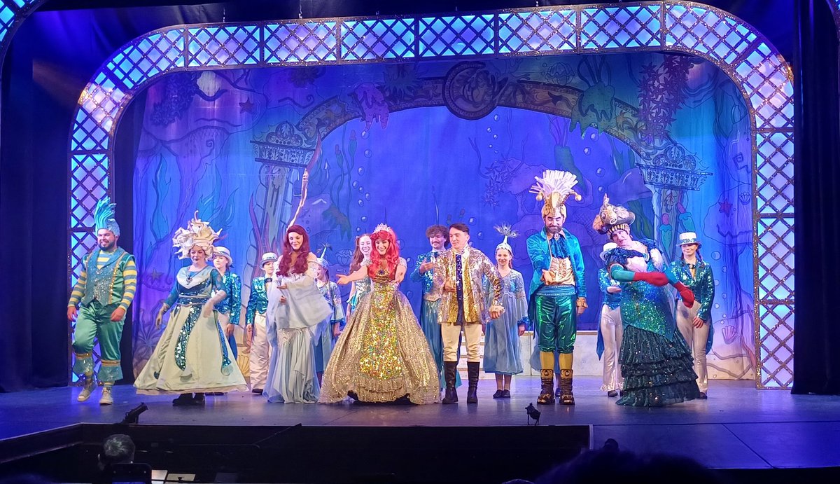 DonnaSluggett's tweet photo. Panto time is not over just yet. This time, we have made it over the water to Kirkcaldy for the Little Mermaid with Kim Shepherd and Colin Little. We are having such a fun time. Oh yes we are. ๐คฃ๐ #mermaidinfife #pantomime #pantolife https://t.co/1SaA5dFPI9