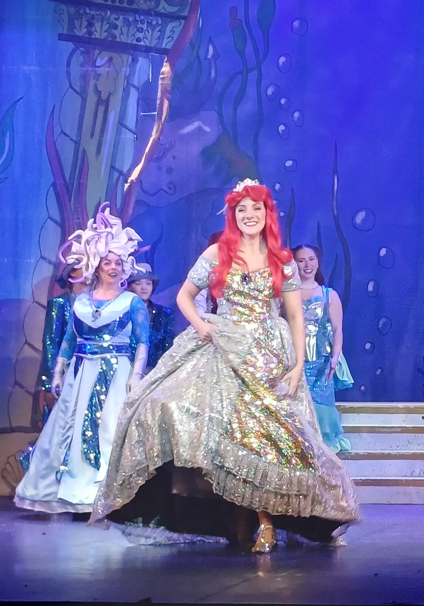 DonnaSluggett's tweet photo. Panto time is not over just yet. This time, we have made it over the water to Kirkcaldy for the Little Mermaid with Kim Shepherd and Colin Little. We are having such a fun time. Oh yes we are. ๐คฃ๐ #mermaidinfife #pantomime #pantolife https://t.co/1SaA5dFPI9