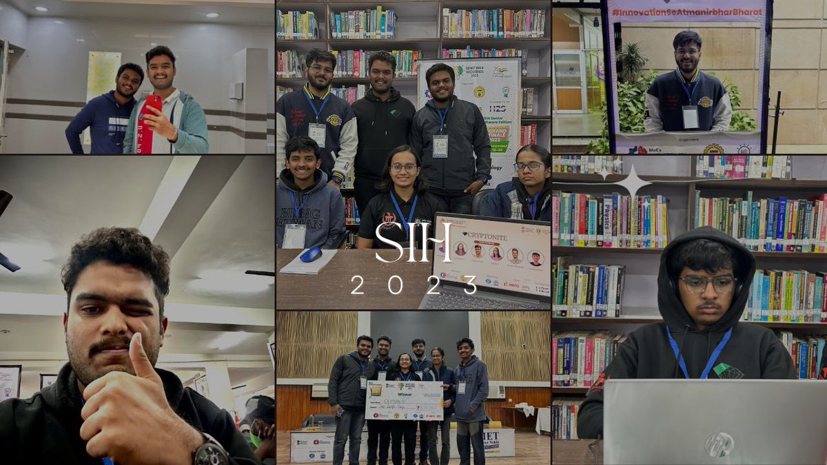 ksriyans's tweet photo. Hey everyone. Please checkout our SIH journey video here and let me know what you think. 

https://t.co/I4trh6Xlci https://t.co/a5yHFALZwK