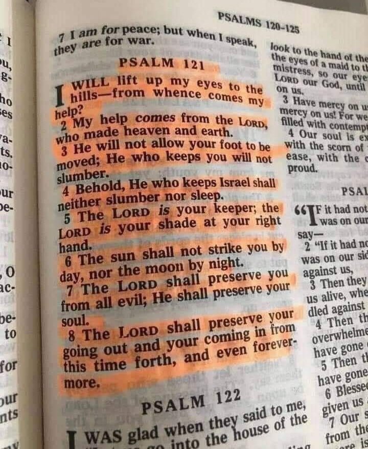 Liz_529's tweet photo. Psalm 121 https://t.co/EjvyRv1ywp