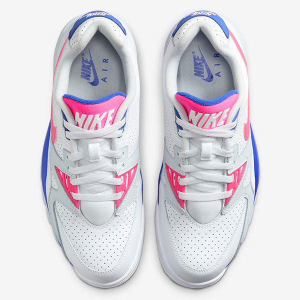 Select sizes remain for the white/racer blue-hyper pink Nike Air Cross Trainer 3 Low retro for $45 + shipping! Retail is $125. #promotion BUY HERE -> bit.ly/488NhSp 👀