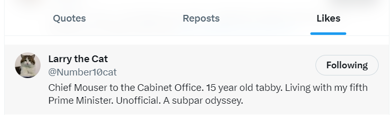 furrygerbil's tweet photo. Year made already, a Like from @Number10cat :) https://t.co/78MfGnr69C