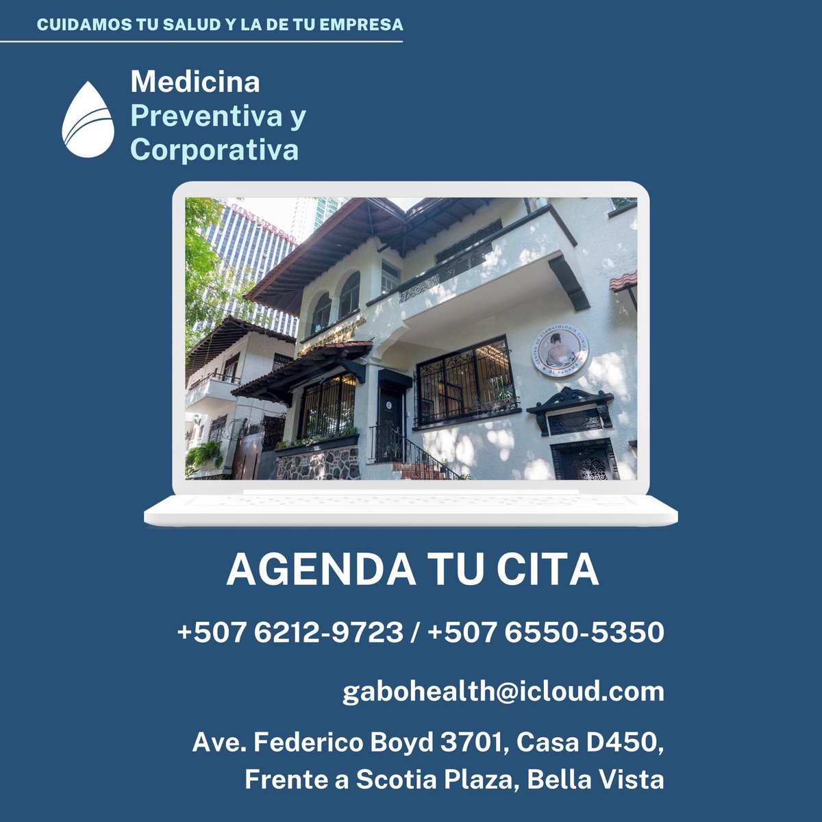 GaboHealth's tweet photo. Promueve la salud en tu equipo con servicios personalizados del Centro de Medicina Preventiva y Corporativa. 🌟 

Contáctanos para desarrollar un plan para tu empresa.

📱 +507 6212-9723 / +507 6550-5350
📧 gabohealth@icloud.com

#VidaSaludable #GaboHealth #Prevención https://t.co/oQTjmBsLaq