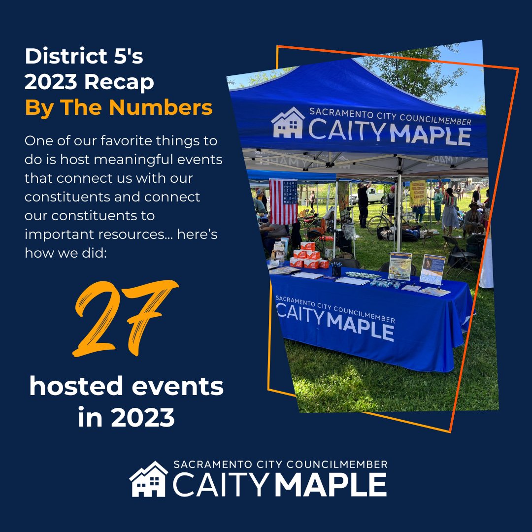 CaityMapleD5's tweet photo. #District5 has had an amazing 2023 -- and as we're preparing for an even better 2024, your D5 team wanted to give you a quick recap (by the numbers) of what we were able to accomplish together last year! #ThriveInD5 https://t.co/QnEVW7UhmA