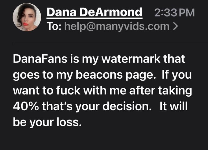 Manyvids getting pissy that I watermark my content.   When they should be thanking me. https://t.co/