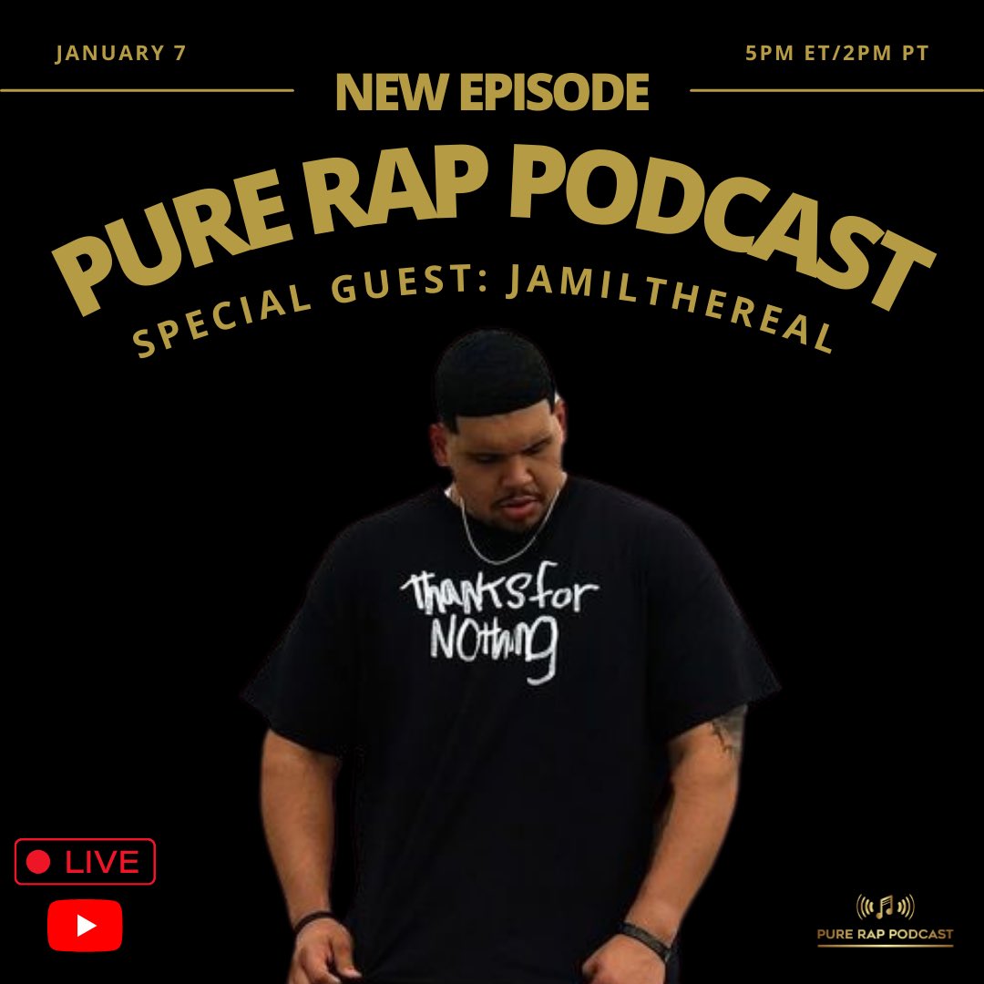 JamilTheReal (@TeamDemby) Interview 🎙

Tune in LIVE on Sunday January 7th at 5pm ET/2pm PT on YouTube! 🎧

How to watch: link in bio!