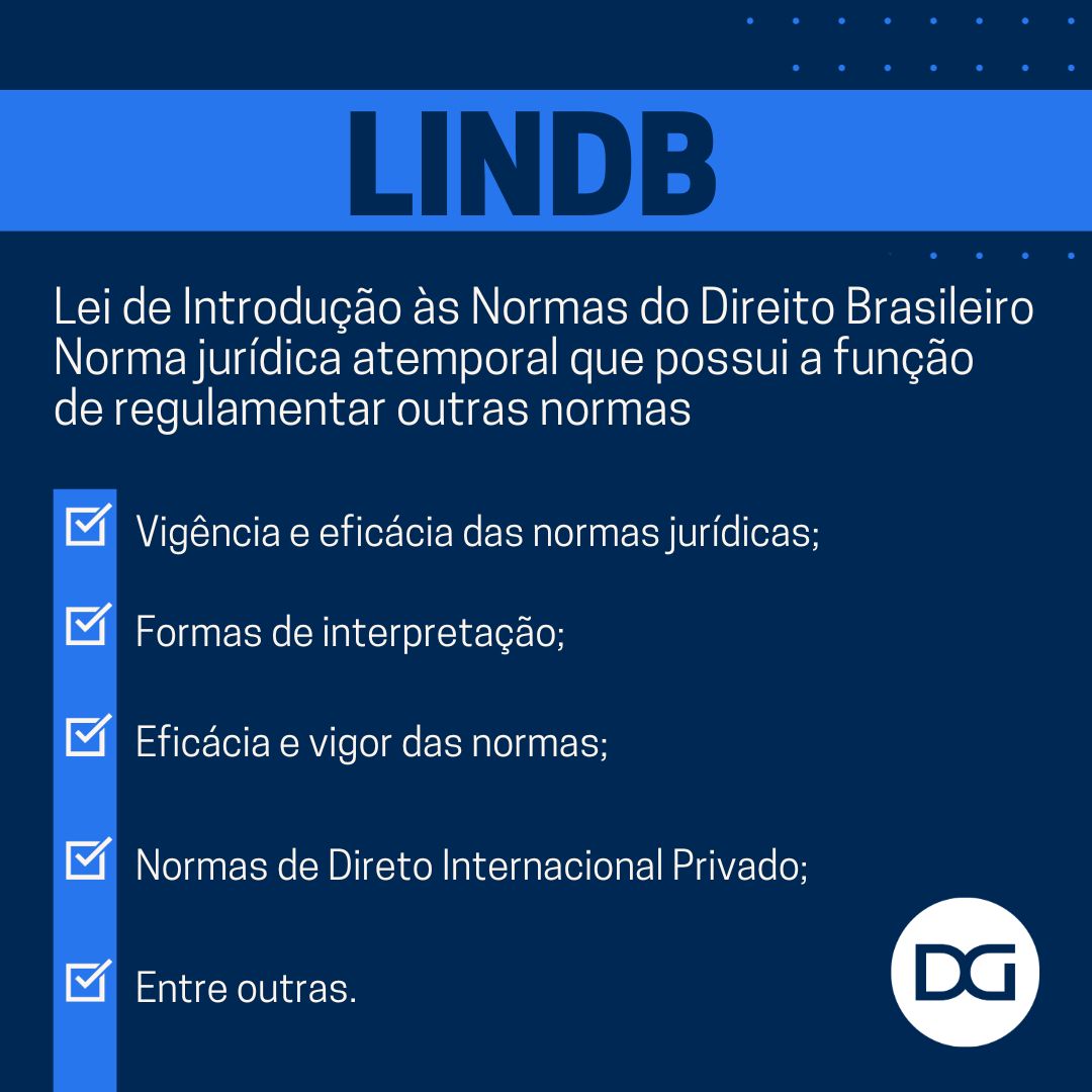 blogdodg's tweet image. 📌 O objetivo da LINDB é orientar a aplicação do Código Civil, reduzindo o número de controvérsias que surgiram desde então. 

🤔 Você já conhecia? Comente abaixo se você possui alguma dúvida!

#blogdodg #lindb #normas #direito #codigocivil #concurseiro #cartorios