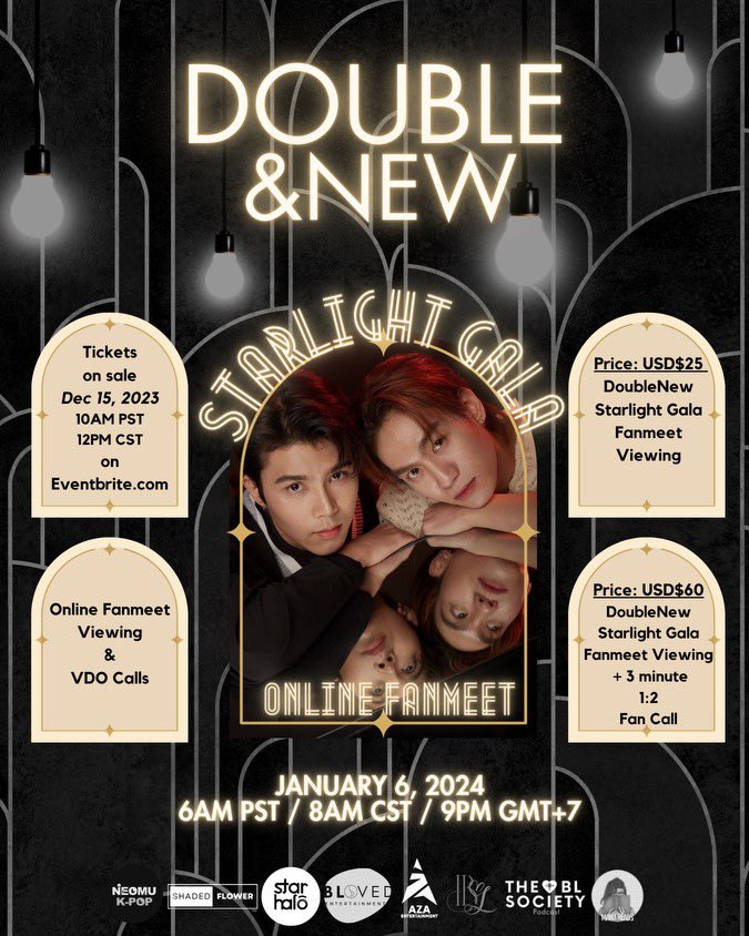 andChillMedia's tweet photo. Got any Saturday plans?? How about spending your morning with #DoubleNew for their first ever online fanmeet!
Visit EventBrite for tickets ➡️ https://t.co/Vej1IdZP64 https://t.co/Vej1IdZP64
#HouseofStars #StarHaloEntertainment https://t.co/iZvPI0ofZn