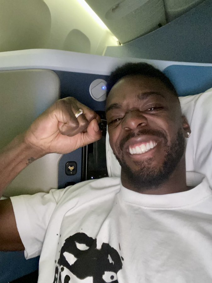 Ghana striker Inaki Williams celebrates Athletic Club’s 2-0 victory at Sevilla dlvr.it/T0z4JF