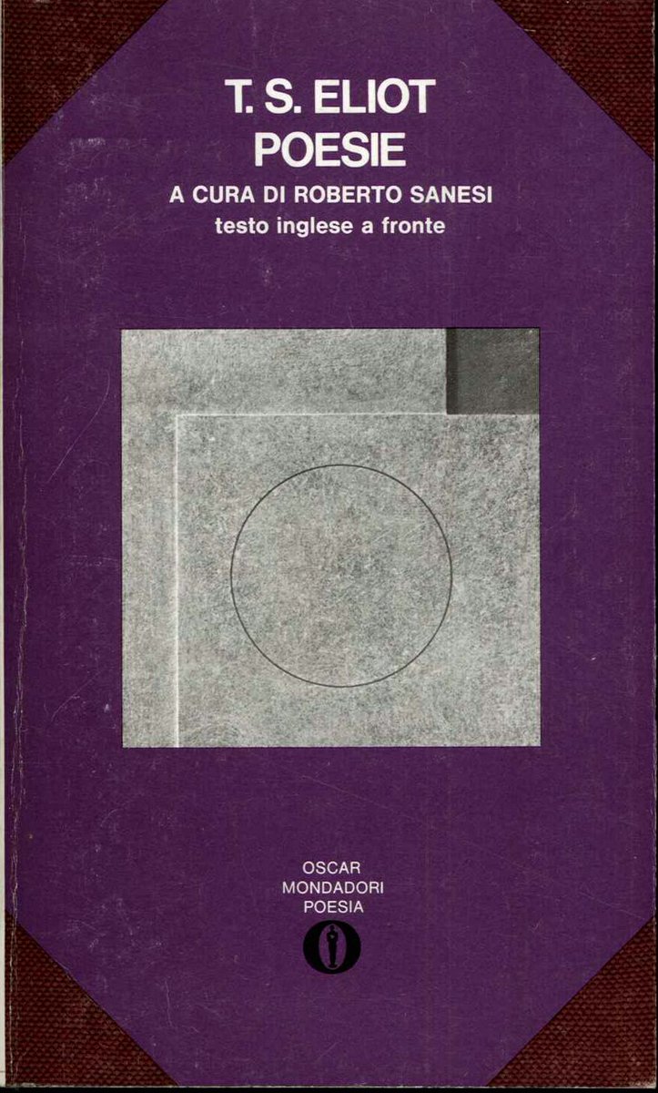 nicolettamart14's tweet photo. In quest'ultimo dei luoghi d'incontro
Noi brancoliamo insieme
Evitiamo di parlare
Ammassati su questa riva del tumido fiume.

Da "Gli uomini vuoti"

Oggi nel 1965 moriva #ThomasStearnsEliot
Nobel 1948 per la letteratura

#4gennaio https://t.co/D27szx7pth