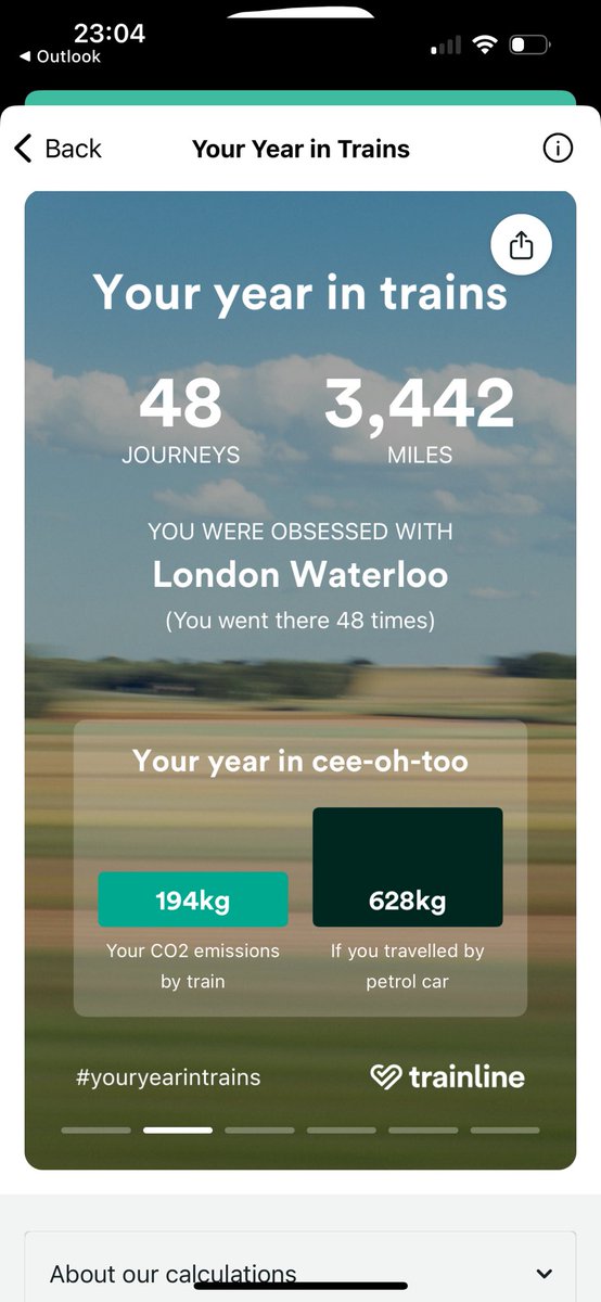 My train year in review… first of all great timing @trainline…. Late as always! Secondly, where are the stats on how many delayed / cancelled / left me stranded? 🙃