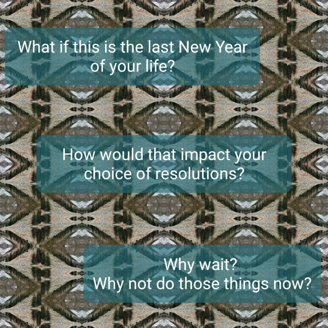 In palliative care, we meet people whose priorities are connection, gratitude, forgiveness & love. Like all of us, they are mortals. But unlike most of us, they understand that now. If it matters, why wait until time is short? If it matters, let's do it soon. #Resolutions2024