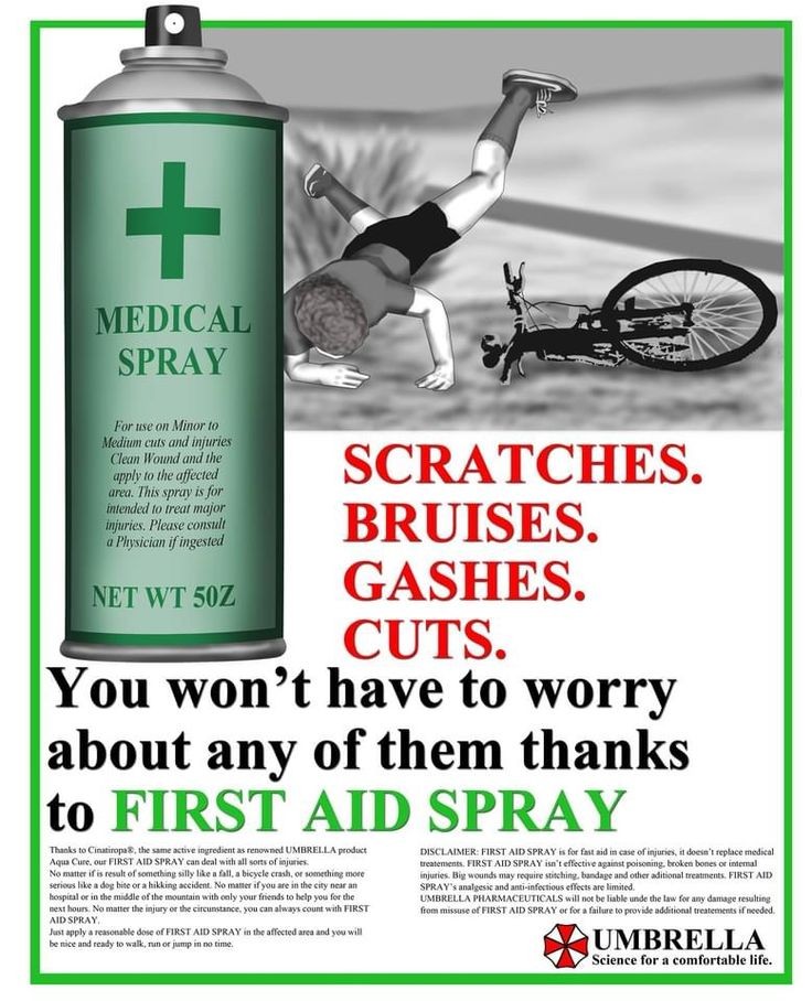Do you have scratches, bruises, gashes, or cuts? Don't worry, the first aid spray will take care of that!🧴

#ResidentEvil #REBHFun #REBH27th #RE #Meme #Biohazard #survivalhorror #RaccoonCity #horror #Capcom