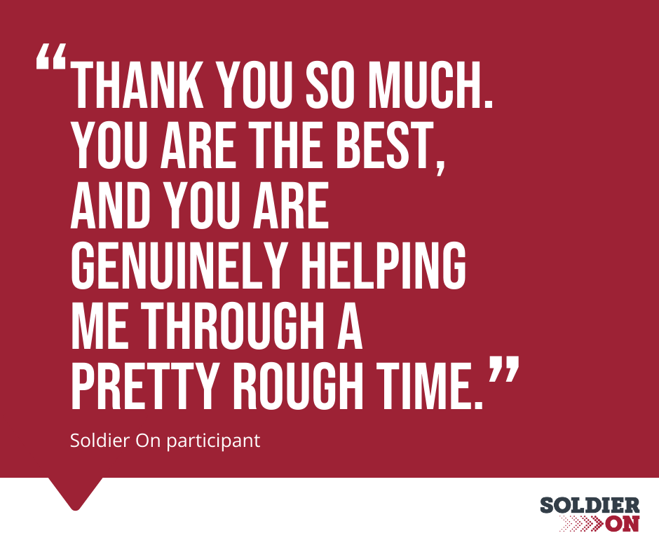 Soldier On Australia (@soldieronaust) on Twitter photo Find mateship and community with Soldier On.
❤️ Health and wellbeing services,
💼 Employment programs,
🎓 Learning opportunities,
🏄 Participation through social connection.
When you're ready, we're here:
📞 1300 620 380
✉️ GetSupport@soldieron.org.au
💻 soldieron.org.au Find mateship and community with Soldier On.
❤️ Health and wellbeing services,
💼 Employment programs,
🎓 Learning opportunities,
🏄 Participation through social connection.
When you're ready, we're here:
📞 1300 620 380
✉️ GetSupport@soldieron.org.au
💻 soldieron.org.au
