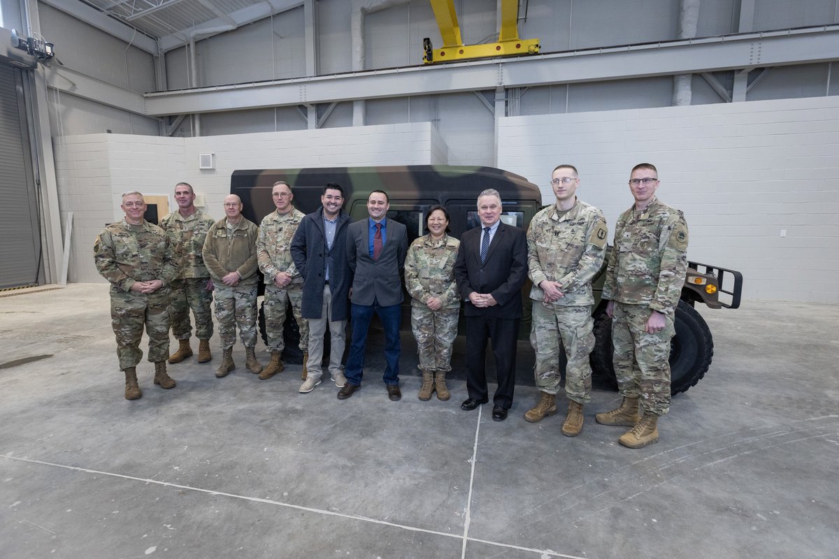 A ribbon cutting ceremony was held at the National Guard Readiness Center at @jointbasemdl, N.J., Jan. 4. The $16M project, 40k sq. ft. armory provides maintenance operations, equipment storage, classroom training and administration. Photos: flic.kr/s/aHBqjB9dCQ