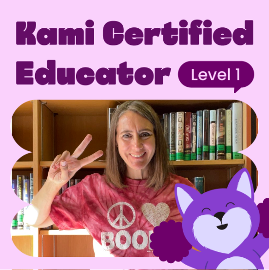 StarrReadnRun's tweet photo. Starting off the new year as a #KamiCertifiedEducator 
Thanks to @KamiApp for supporting teachers, students, and #GoogleChampions

#KamiCertified #PD #Education #KamiApp https://t.co/aNGNWFU7vi