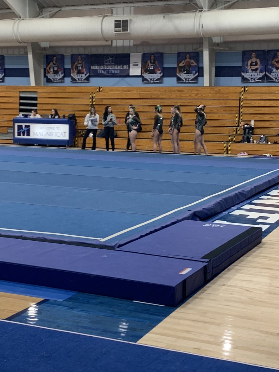 DemonAthletics's tweet photo. @DemonGymnasts are getting ready to compete here at Magnificat. Let’s go Demons! https://t.co/gjyA2NK4VJ