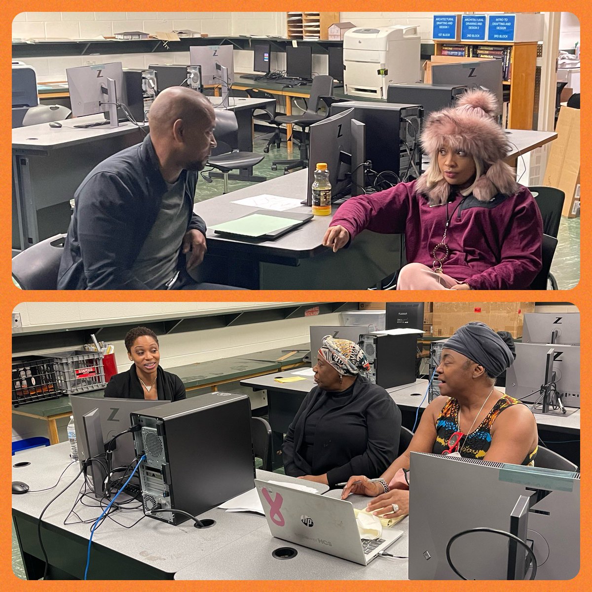 TheMTSSLady's tweet photo. SHS teachers returned today with engaging sessions presented by their colleagues. The dynamic duo presented the faculty with strategies to build positive relationships with their students. Our session was 🔥! #ItsOurTime
@SHS_HCS @DrJamesT @mskkeverett https://t.co/MrAiSCZwAT