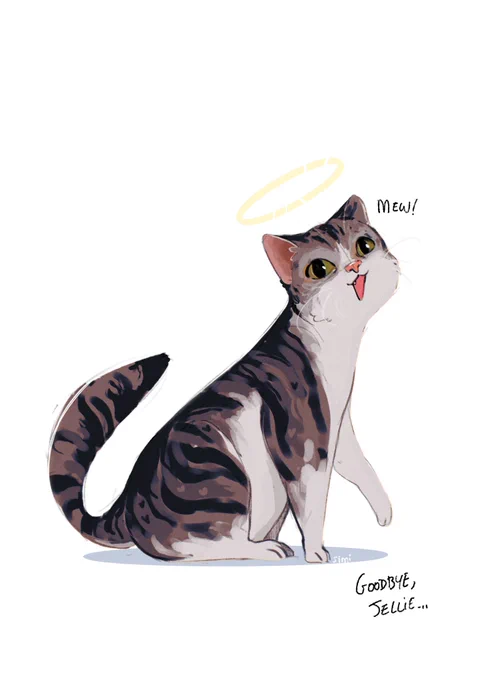 Everytime I saw her in the game I named the cat Jellie. I was so happy just finding her in villages even for a second  Rest in peace, Jellie.