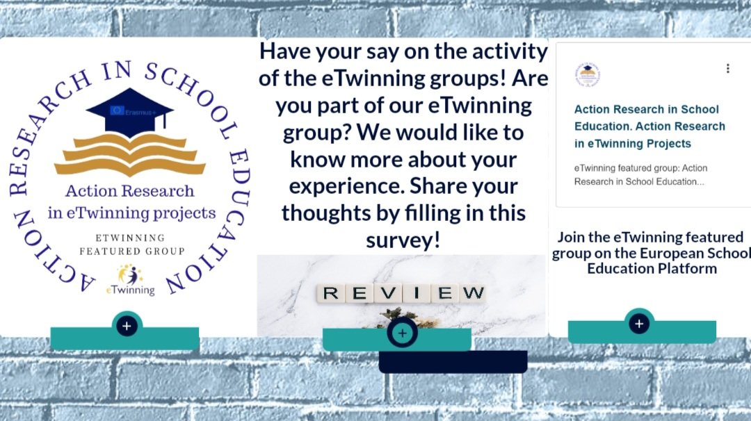 Take a couple of minutes to fill in this survey about the eTwinning groups!

Are you part of our eTwinning group? We would like to know more about your experience. Share your thoughts by filling in this survey, it will only take a few minutes.

Link: ec.europa.eu/eusurvey/runne…
