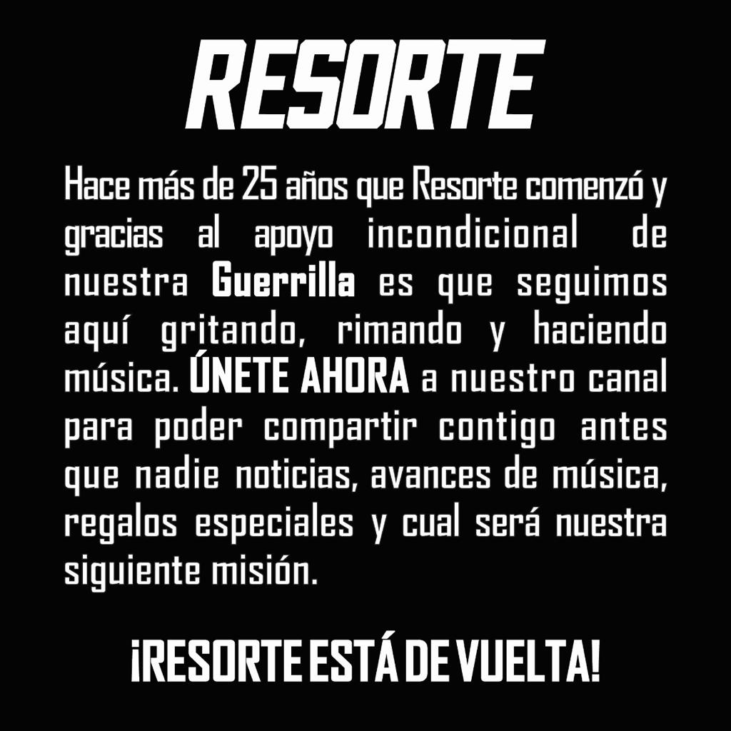 Resorte Oficial (@resorte_oficial) on Twitter photo 👊🏼 Únete A LA GUERRILLA y se parte de las dinámicas exclusivas que tendremos. Suscríbete.
#ElResorteestadevuelta #Resorte #Resorteoficial #spotifymexico
<a href="/todoslosmuertos/">jaime ramirez</a>
@j_resorte
<a href="/josemacario/">José Macario</a>
@kezhia_quintero
@queso_bass
@andrepulver
<a href="/ricardohaasr/">Ricardo Haas</a>
@eltoroalbino 👊🏼 Únete A LA GUERRILLA y se parte de las dinámicas exclusivas que tendremos. Suscríbete.
#ElResorteestadevuelta #Resorte #Resorteoficial #spotifymexico
<a href="/todoslosmuertos/">jaime ramirez</a>
@j_resorte
<a href="/josemacario/">José Macario</a>
@kezhia_quintero
@queso_bass
@andrepulver
<a href="/ricardohaasr/">Ricardo Haas</a>
@eltoroalbino