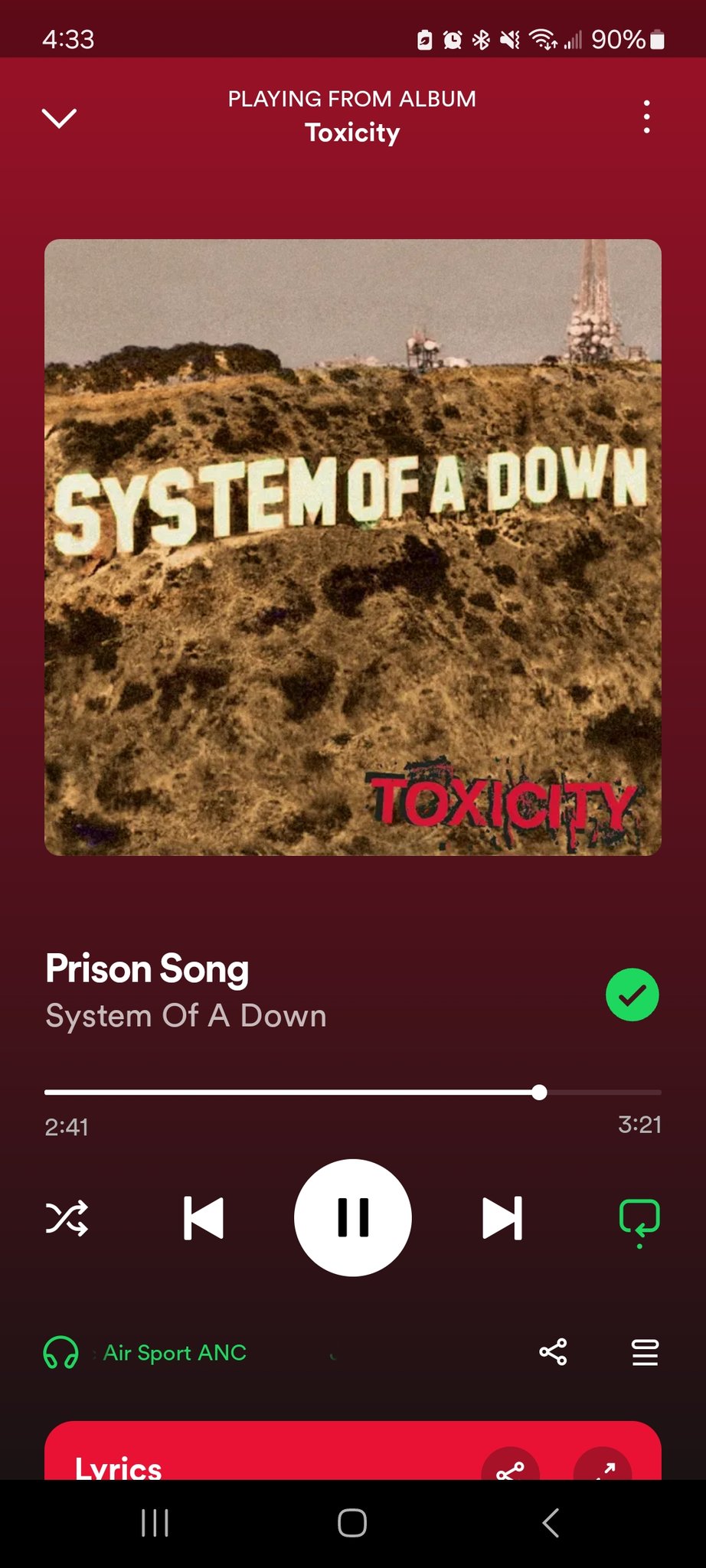 System of a deals down question lyrics