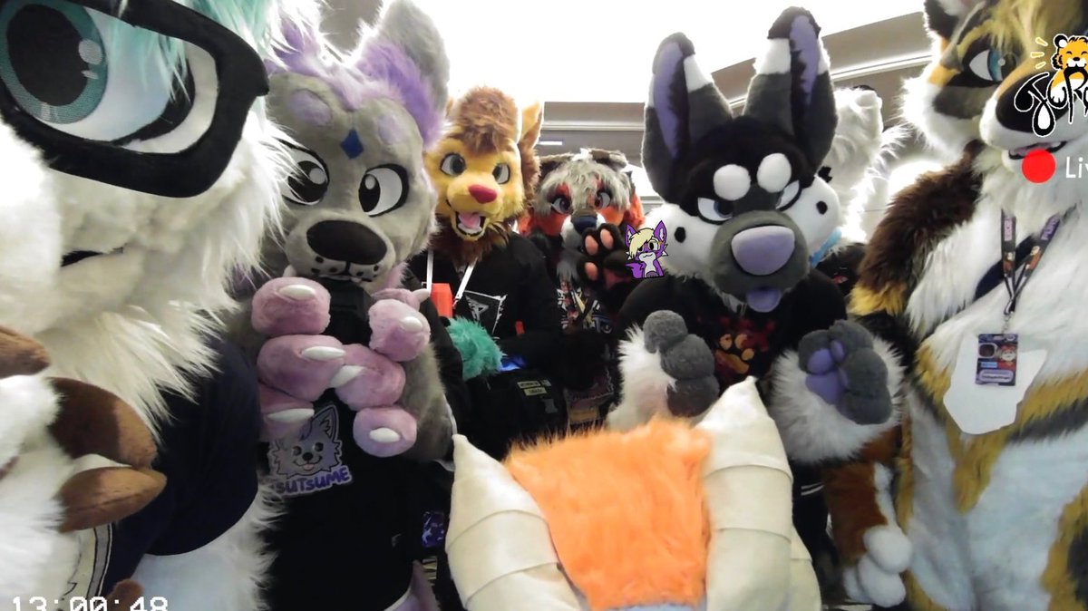 First #FursuitFriday of the 2024!

What better way to start the year by getting these bunch of cuties staring at you 👀

#furry #furryfandom #fursuit #fursuiter 

📷: <a href="/Hexananot/">Hexanano ヘキサナノ🔜Furum25</a> via vr chat panel in furum!
