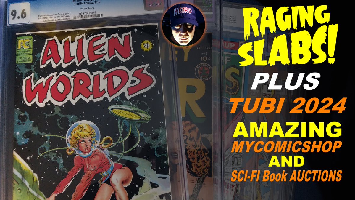 TheHorrorMike's tweet photo. LIVE 9pm EST Friday Night!
HORROR Mike Shows Off his SLABBED COMICS Plus WEIRD Stuff on TUBI for 2024 AND Some Amazing Auctions including the upcoming Jan 6th PRIME AUCTION on My Comic Shop.
https://t.co/wQx4lwKzDc
#davestevens #precodecomics #tubimovies #scifibooks https://t.co/J6rLFig7cN