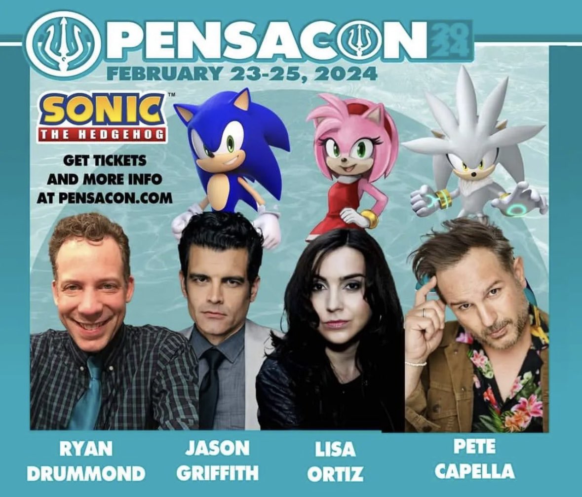 PeteCapella's tweet photo. Cannot wait for @RealPensacon 2024 w/ @jgriff_4real @Lisalisejam @RYANtheDRUMMOND and a million other awesome celebs!!!!
#SonicTheHedgehog #silverthehedgehog #amyrose #itsnouse #pensacon2024 https://t.co/jKRZEbmmTr