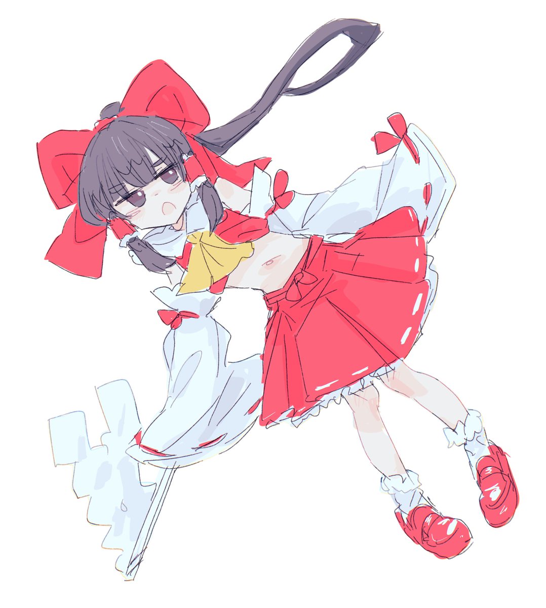 博麗霊夢 「」|菓しおりのイラスト