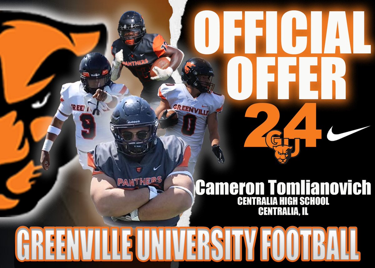Blessed and grateful to receive an offer from <a href="/IanLeib/">Coach Ian Leib</a> and <a href="/EMAPFootball/">Greenville University Football</a>