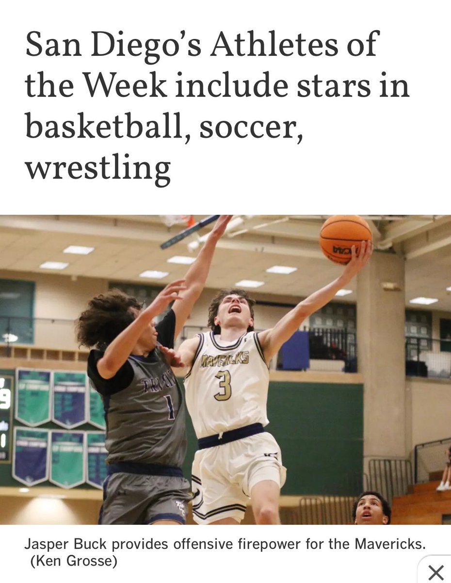 Mavs (@lcc_basketball) on Twitter photo Congratulations <a href="/Jasper_buck6/">Jasper Buck</a> for being named <a href="/sdut/">The San Diego Union-Tribune</a> Athlete of the Week! Congratulations <a href="/Jasper_buck6/">Jasper Buck</a> for being named <a href="/sdut/">The San Diego Union-Tribune</a> Athlete of the Week!