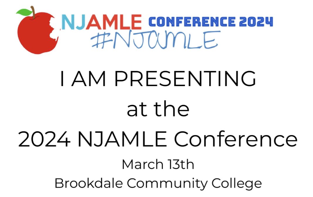I am presenting about how to support multilingual learners in content area classrooms at the #njamle annual conference <a href="/NJAMLE/">NJAMLE</a> #MultilingualLearners #ESL