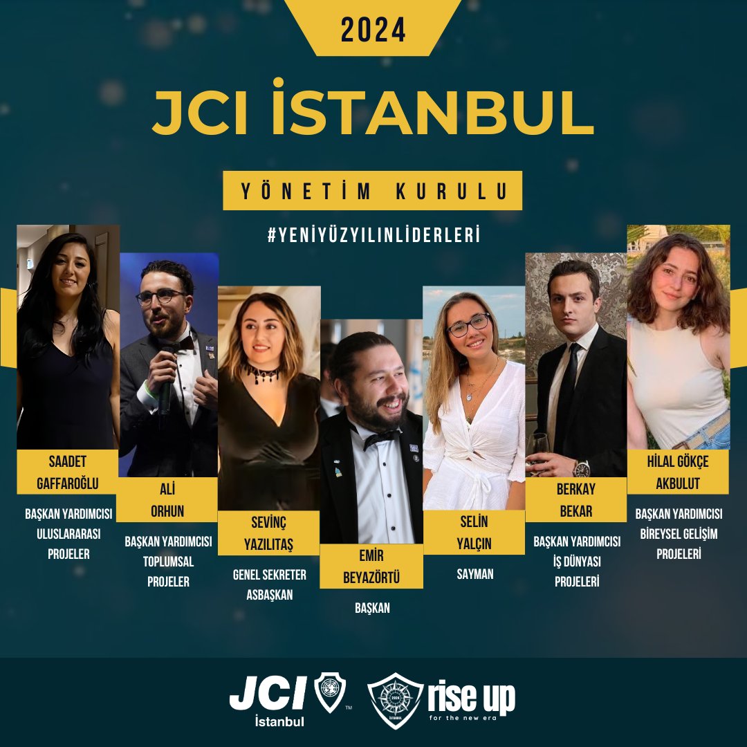 Değerli Takipçilerimiz,

2024 JCI İstanbul Aday Yönetim Kurulu Üyeleri’ni sizlere takdim etmek isteriz.