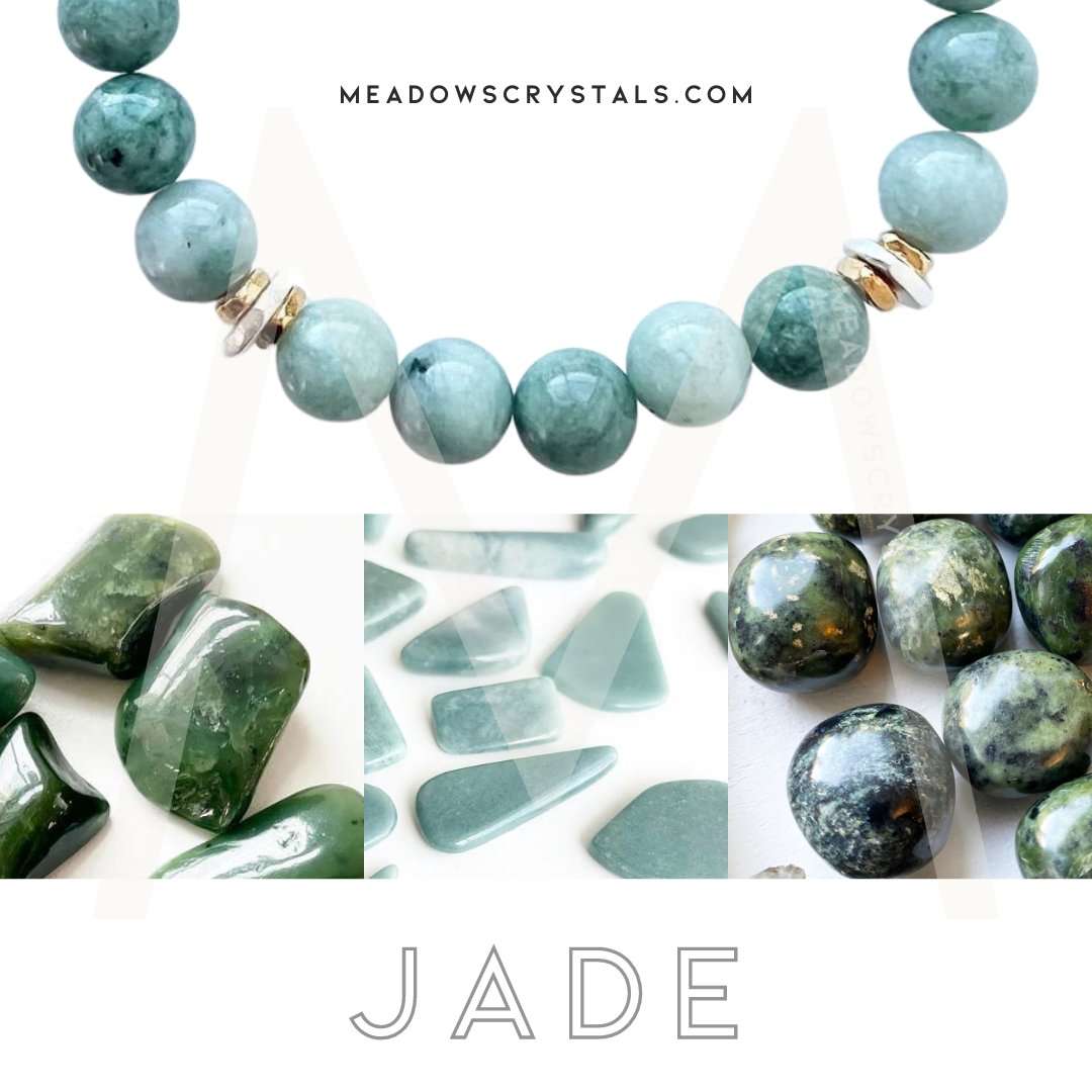 Soothing Jade brings balance and harmony to your life. 

Shop the collection of Jade crystals and jewelry today:
l8r.it/Mh2C

#jade #greenjade #whitejade #jadecrystals #meadowscrystals #jadejewelry