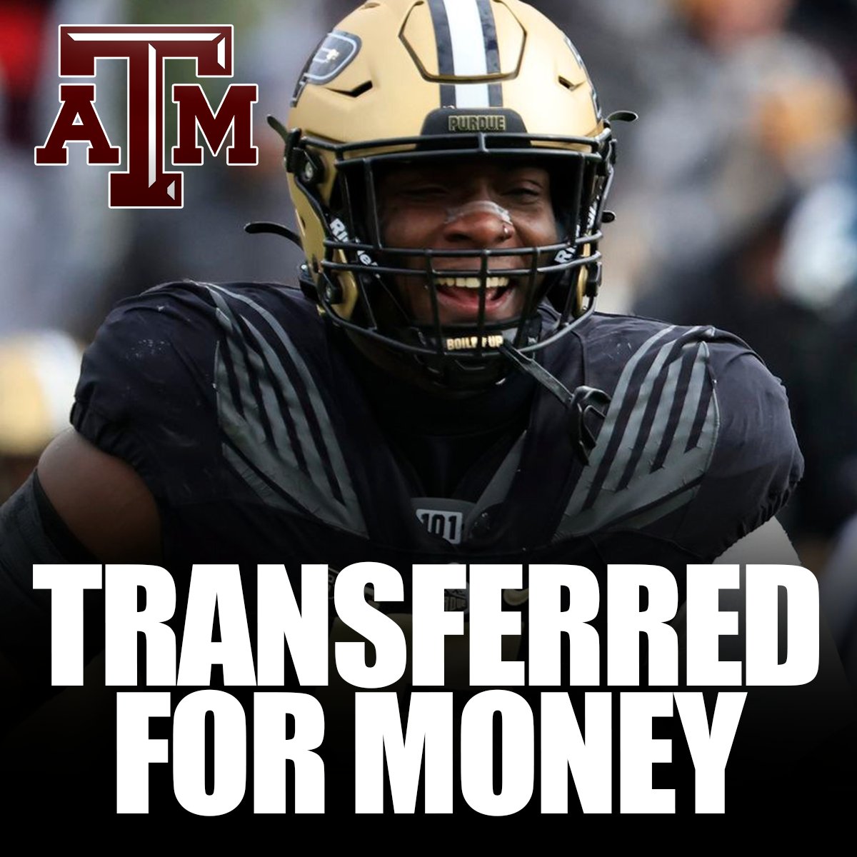 🚨 | BREAKING: Texas A&amp;M just broke the bank for the Best Defensive End in the Transfer Portal 💸

Nic Scourton entered the Portal last week before finally committing today. He led the ENTIRE Big Ten in sacks at Purdue last season, so it was unclear why he would choose to