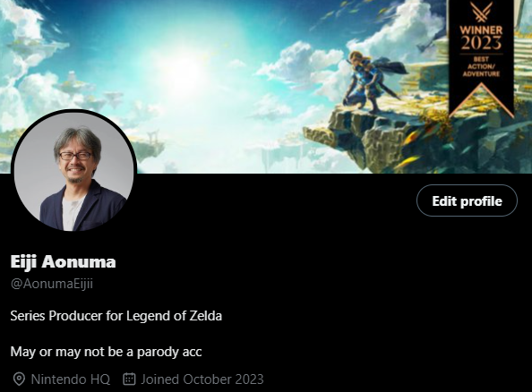AonumaEijii's tweet photo. IT IS US

THE NINTENDO FOUR

I, @AonumaEijii
Miyamoto, @shagerumiyamoto
Reggie, @reggieaiming
and Sakurai, @RealSakuraiii https://t.co/TtKEehnrhP