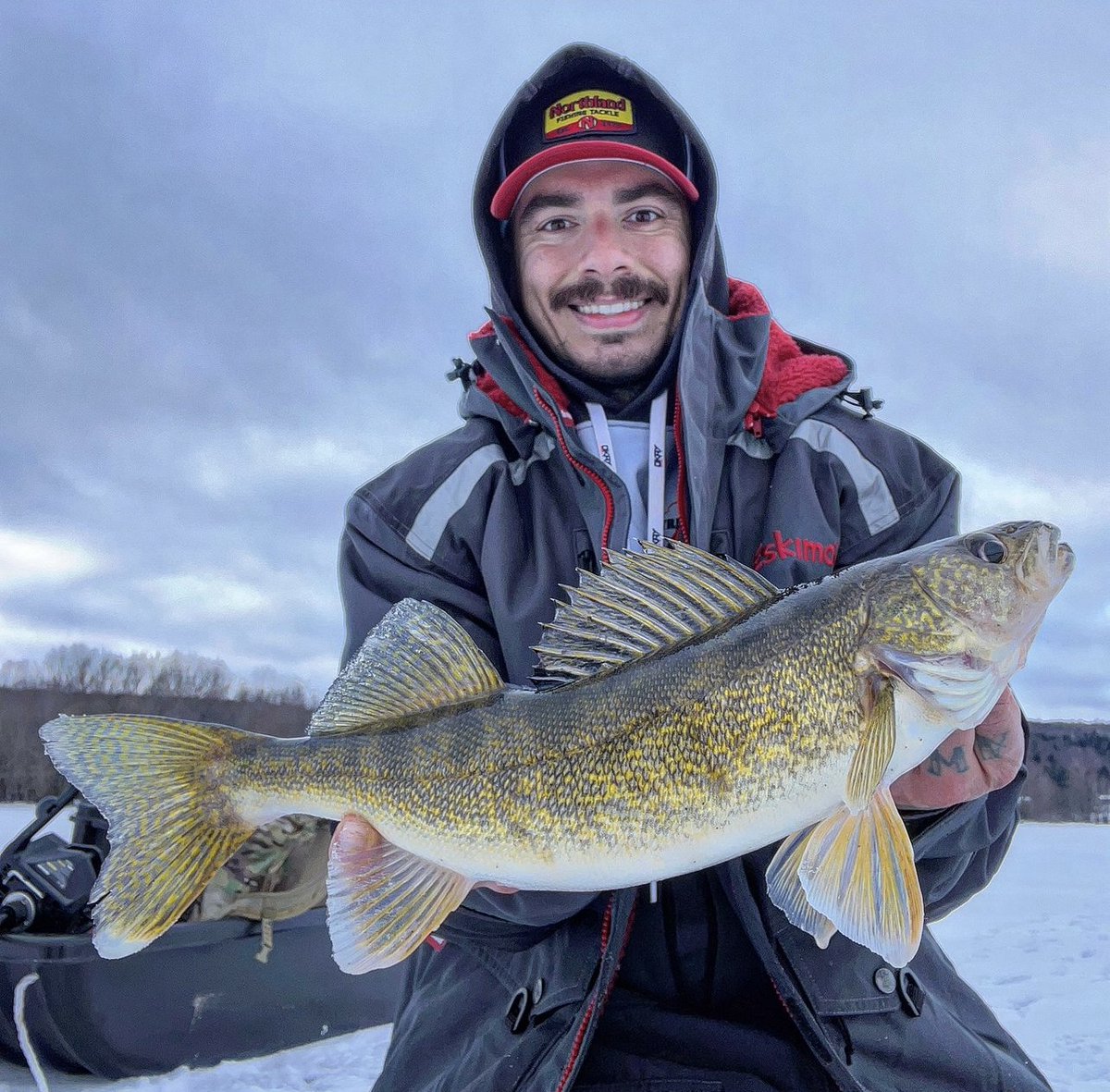 NorthlandTackle's tweet photo. Hold 'em LOUD & PROUD! Show off your latest catch in the comments below! 👌🥶🎣 #TeamNorthlandTackle #ShowEmOffSunday https://t.co/S6ovxl7qlX