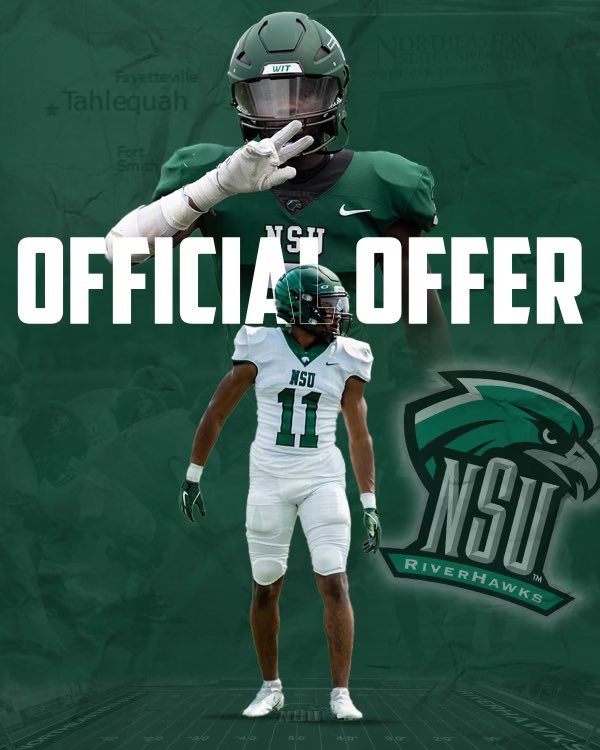 k7llaclay's tweet photo. Blessed to say that I have received a scholarship offer to Northeastern State University @CoachJune26 https://t.co/PihAykYUR6