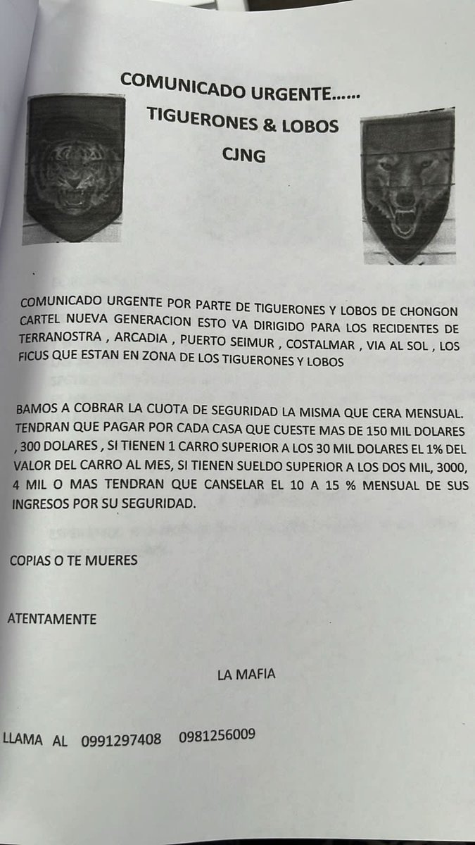 EmergenciasEc's tweet photo. Vacunadores dejan panfletos  en algunas urbanizaciónes de vía a la costa!
Increible como se siguen extendiendo y nadie hace nada. https://t.co/WUhTapSGMW