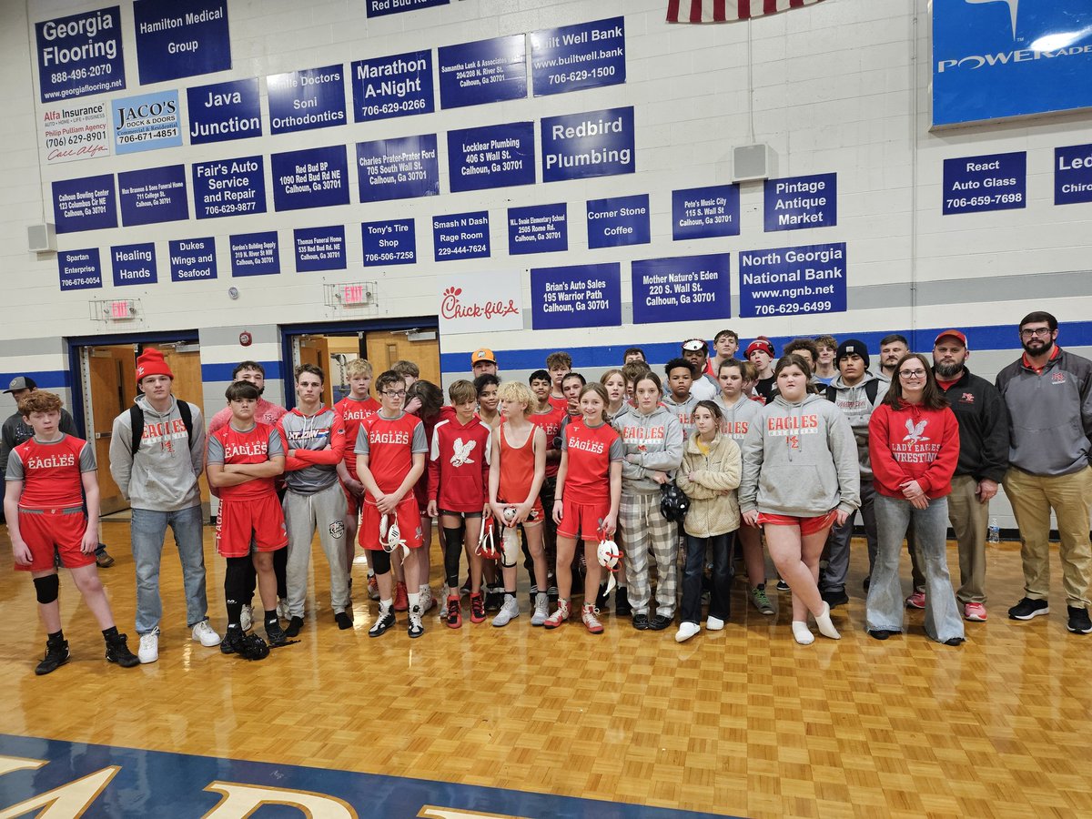 MZHS joined by MZMS tonight at Gordon Central.. MZHS 36-36 loss on criteria  to Gordon Central and 36-30 loss to Eastside High.. MZMS  looking good!!! #deathfromabove #raptorwrestling